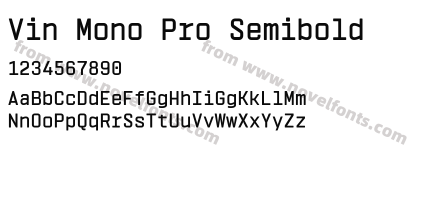 Vin Mono Pro SemiboldPreview