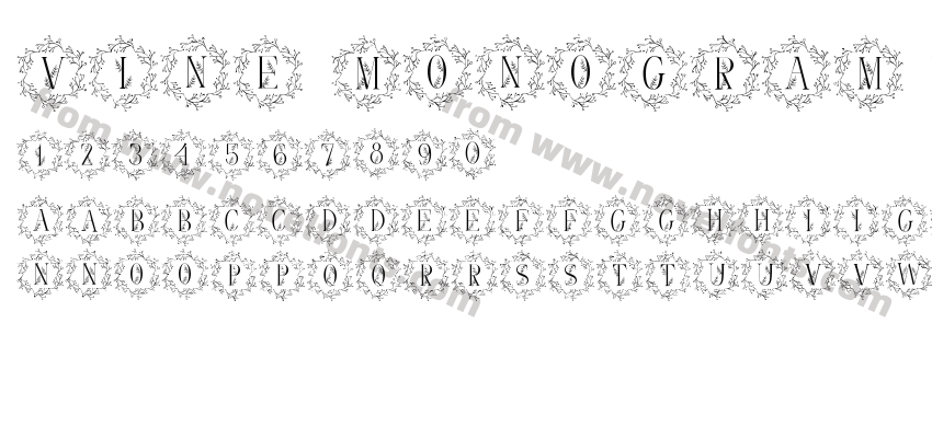 Vine Monogram WreathPreview