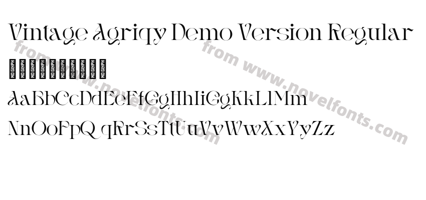 Vintage Agriqy Demo Version RegularPreview