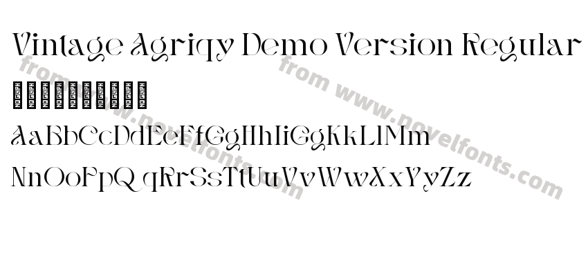 Vintage Agriqy Demo Version RegularPreview