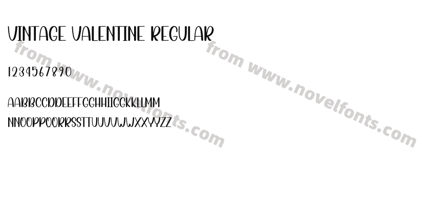 Vintage Valentine RegularPreview