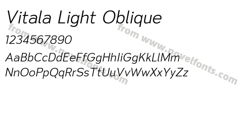 Vitala Light ObliquePreview