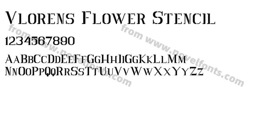 Vlorens Flower StencilPreview