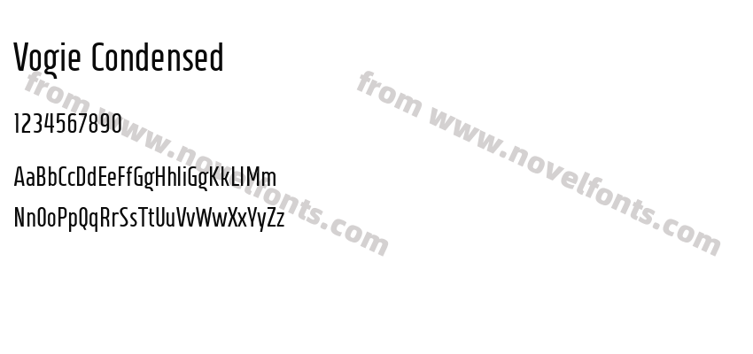Vogie CondensedPreview
