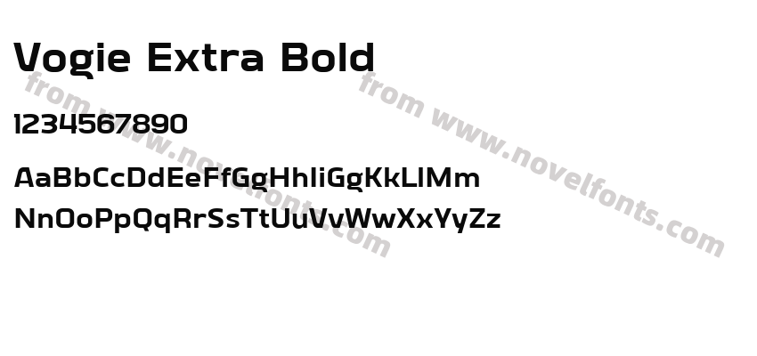 Vogie Extra BoldPreview