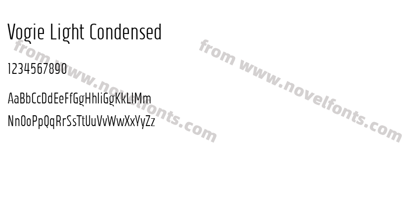 Vogie Light CondensedPreview