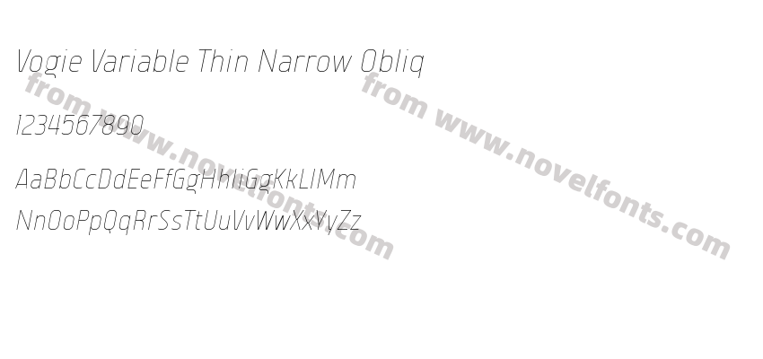 Vogie Variable Thin Narrow ObliqPreview