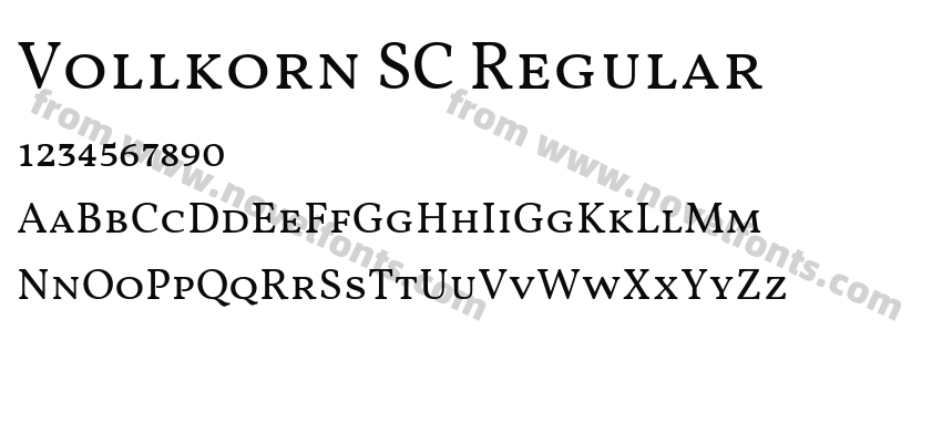 Vollkorn SC RegularPreview