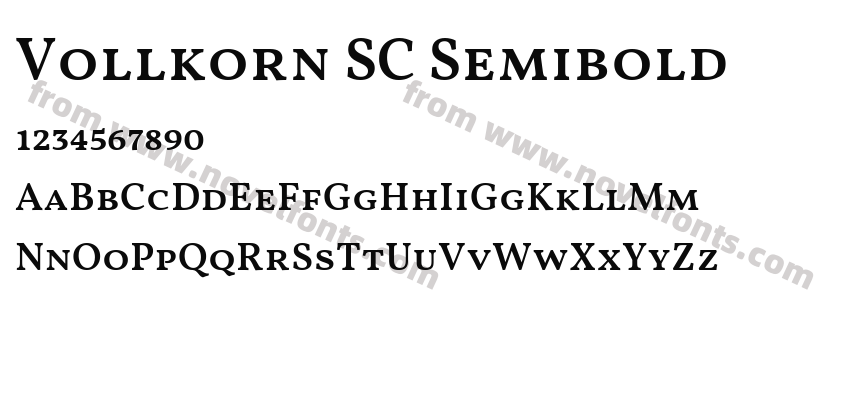 Vollkorn SC SemiboldPreview