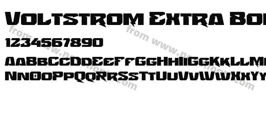 Voltstrom Extra BoldPreview