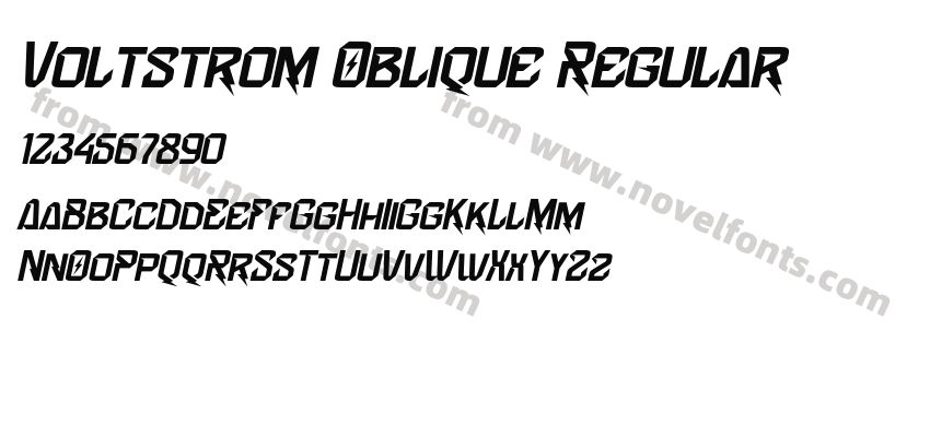 Voltstrom Oblique RegularPreview