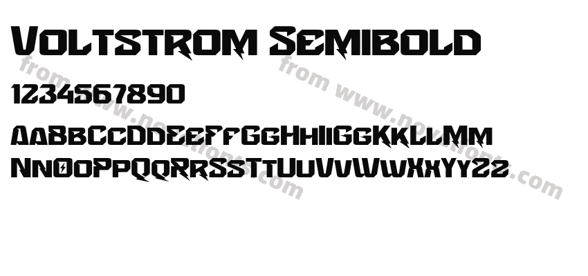 Voltstrom SemiboldPreview