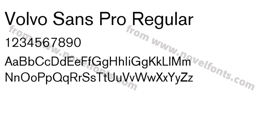 Volvo Sans Pro RegularPreview