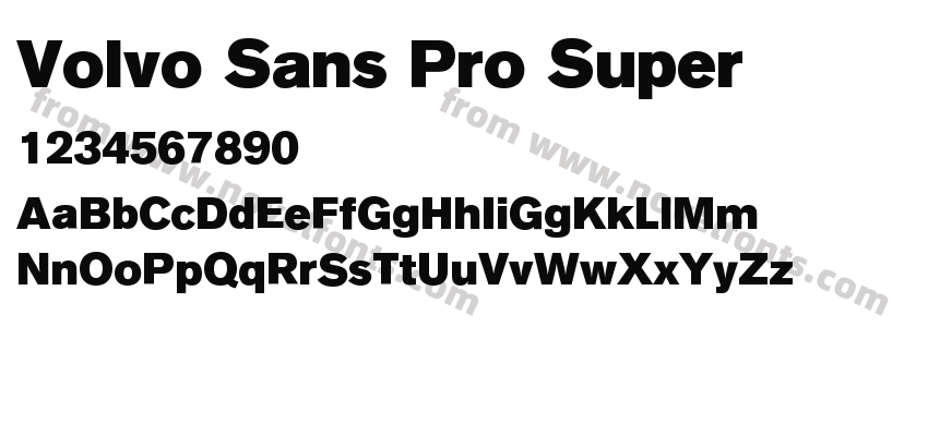 Volvo Sans Pro SuperPreview