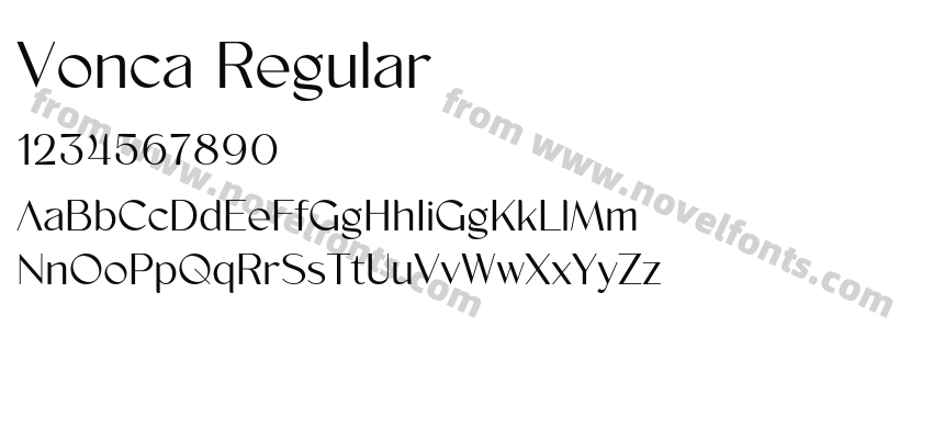 Vonca RegularPreview