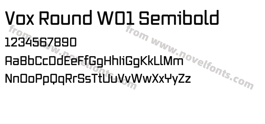 Vox Round W01 SemiboldPreview
