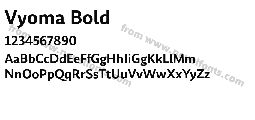Vyoma BoldPreview