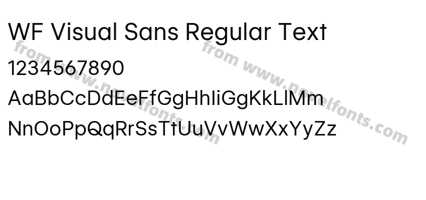 WF Visual Sans Regular TextPreview