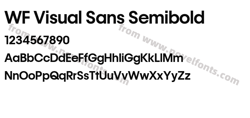WF Visual Sans SemiboldPreview
