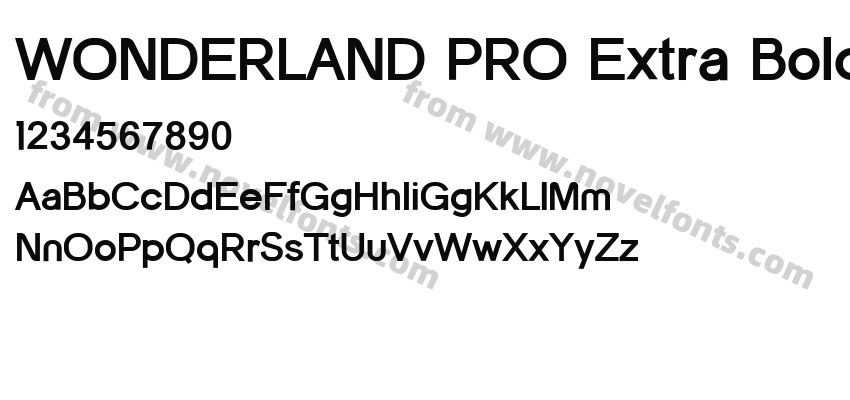 WONDERLAND PRO Extra BoldPreview