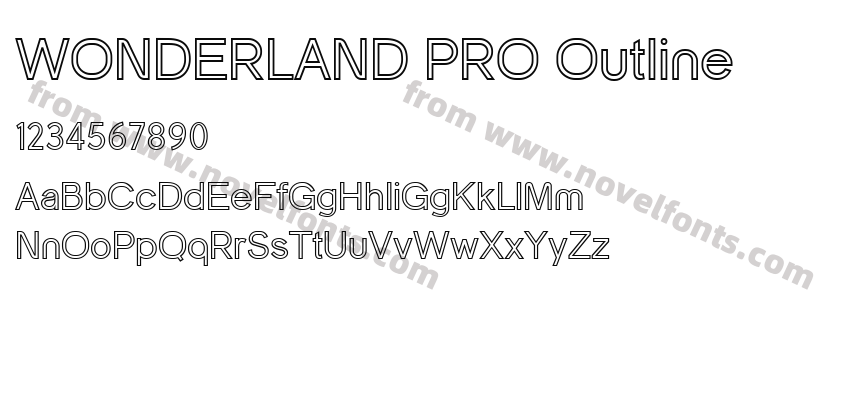 WONDERLAND PRO OutlinePreview