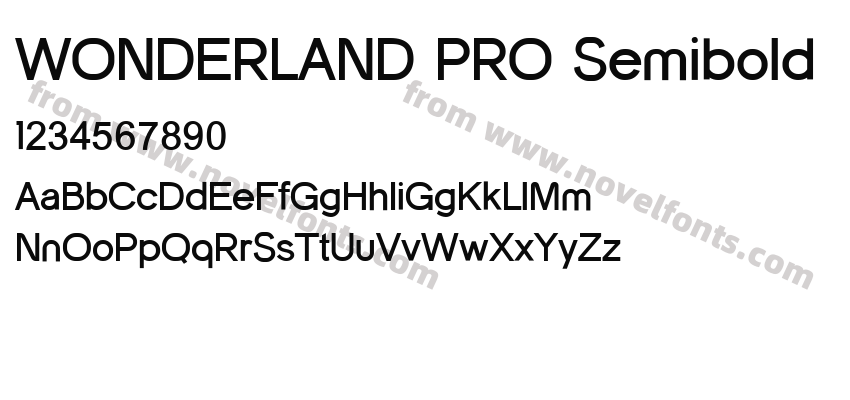 WONDERLAND PRO SemiboldPreview