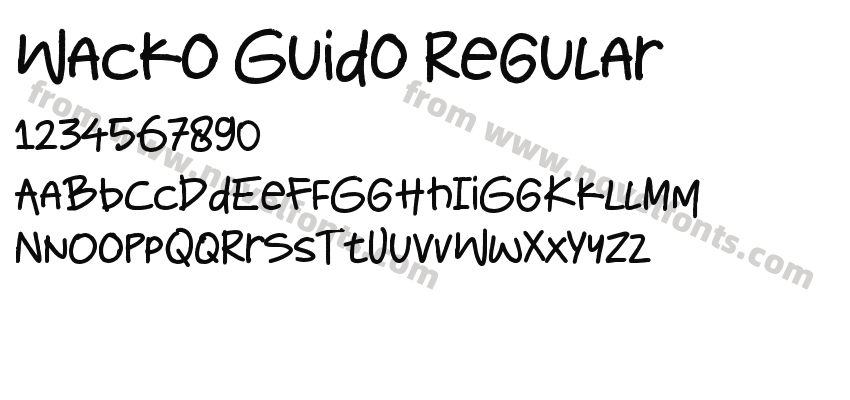Wacko Guido RegularPreview