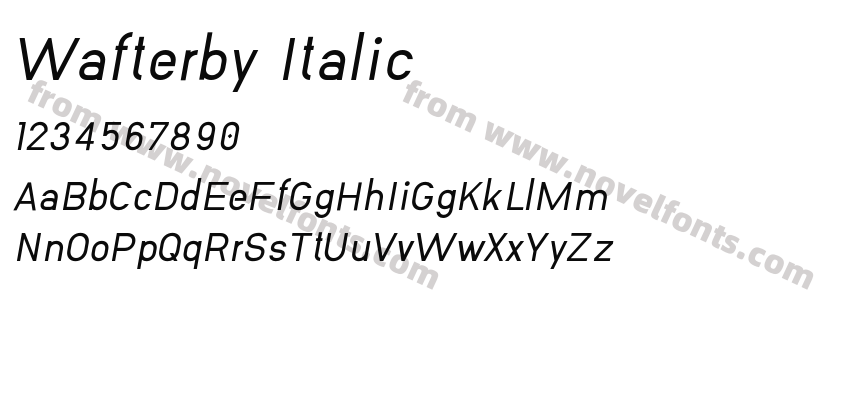 Wafterby ItalicPreview
