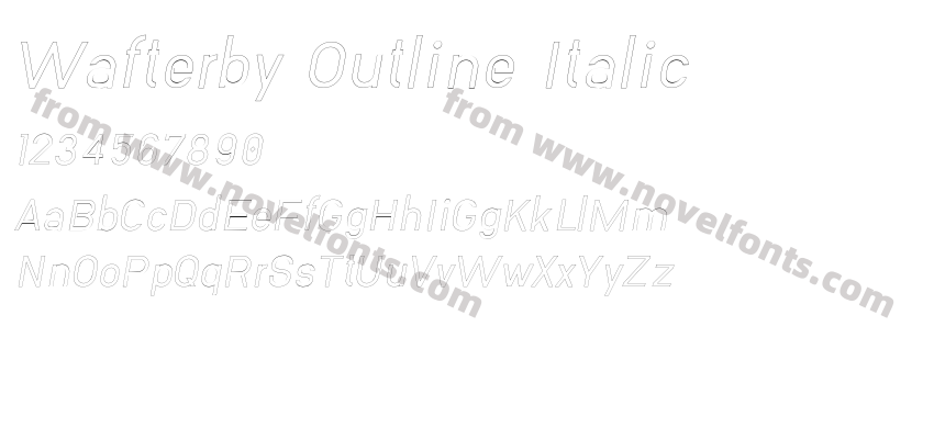 Wafterby Outline ItalicPreview