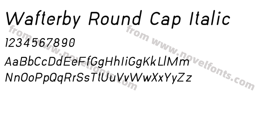 Wafterby Round Cap ItalicPreview