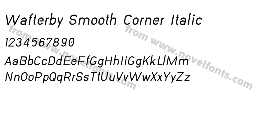 Wafterby Smooth Corner ItalicPreview