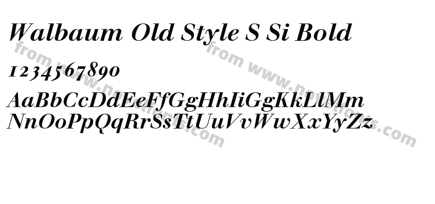 Walbaum Old Style S Si BoldPreview