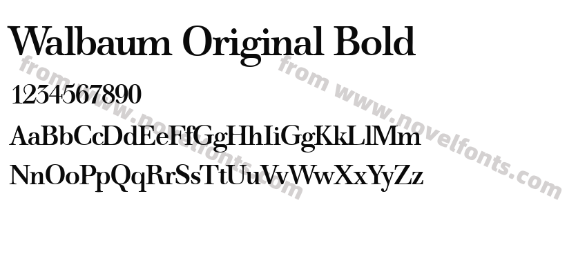 Walbaum Original BoldPreview