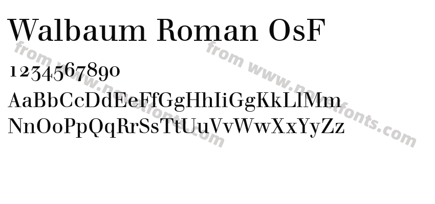 Walbaum Roman OsFPreview
