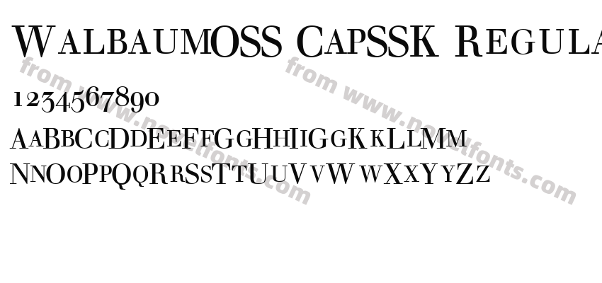 WalbaumOSS CapSSK RegularPreview