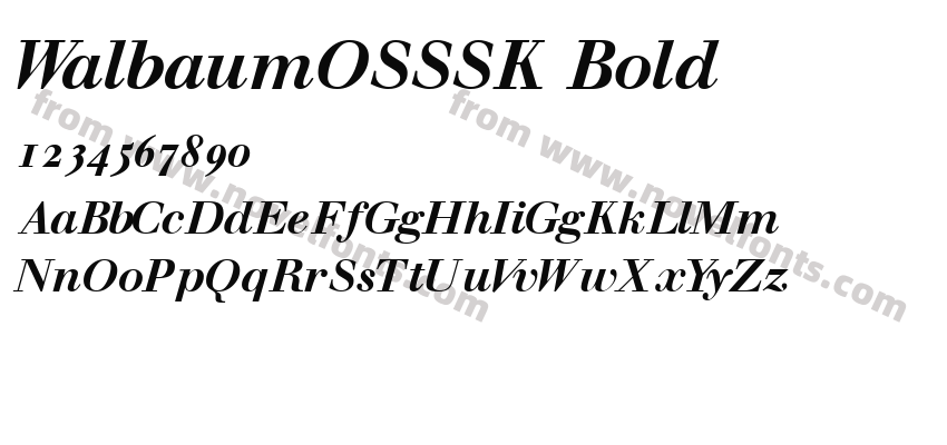 WalbaumOSSSK BoldPreview