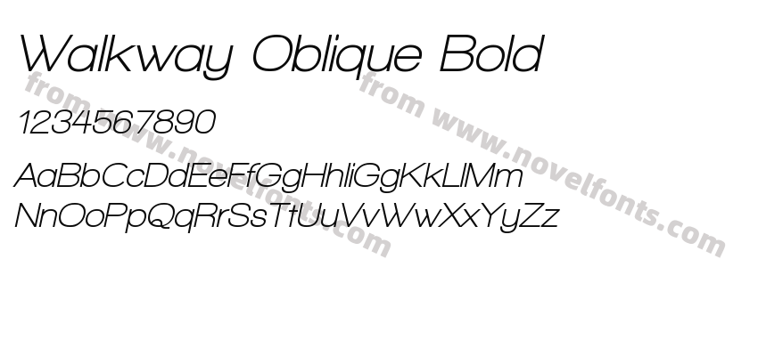 Walkway Oblique BoldPreview