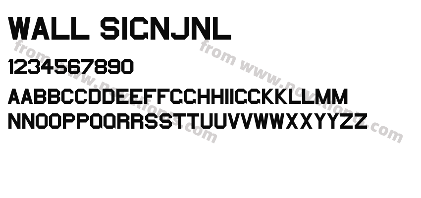 Wall SignJNLPreview