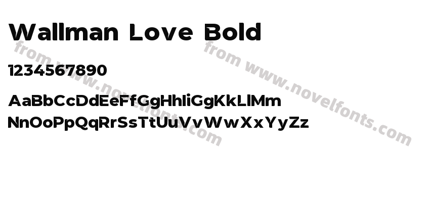 Wallman Love BoldPreview