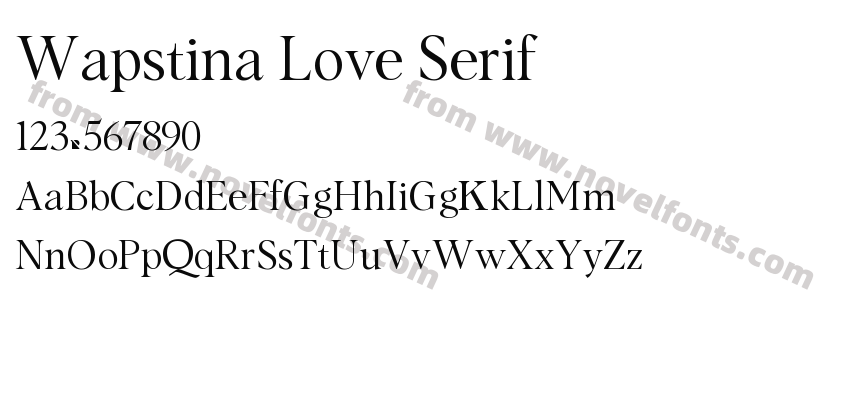 Wapstina Love SerifPreview