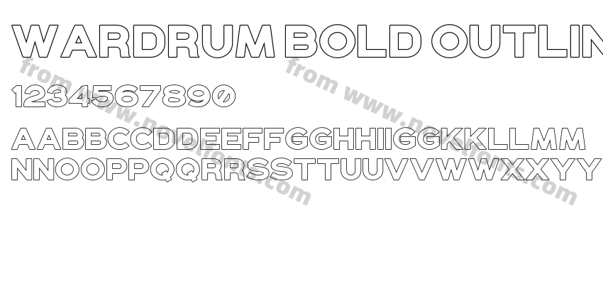Wardrum Bold OutlinePreview