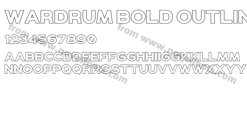 Wardrum Bold OutlinePreview