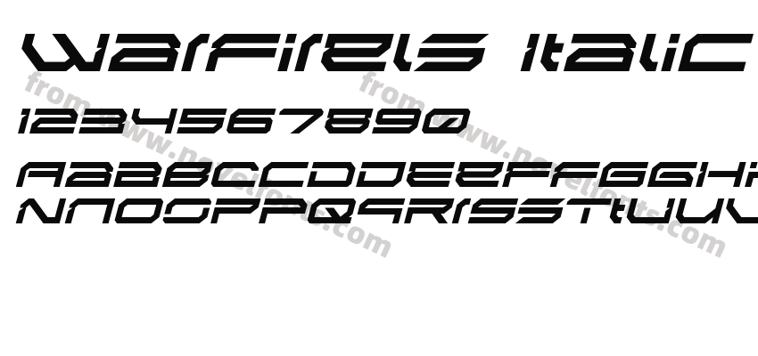 Warfirels ItalicPreview