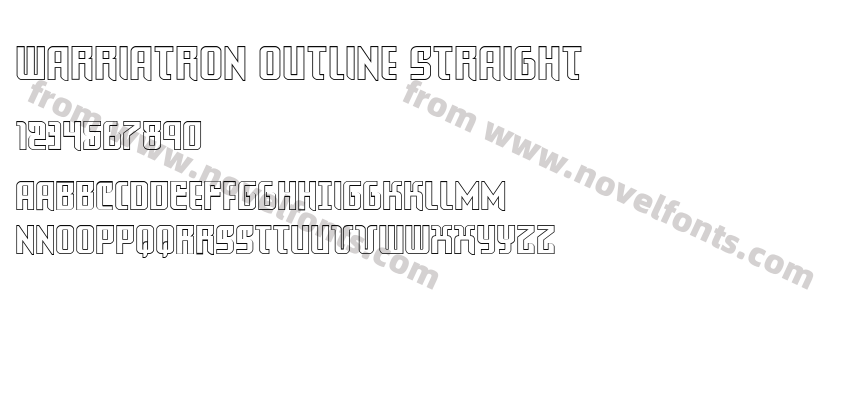 Warriatron Outline StraightPreview