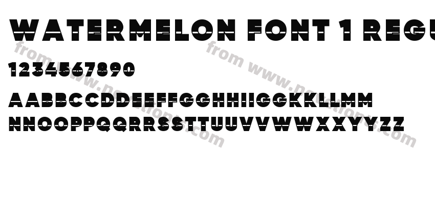 Watermelon Font 1 RegularPreview
