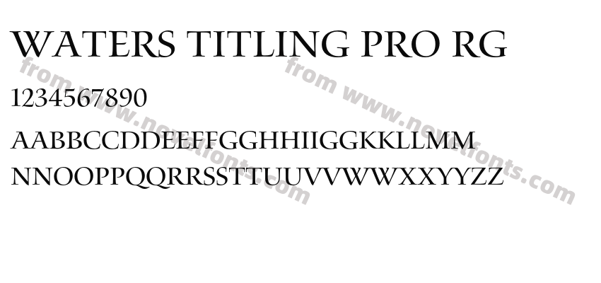 Waters Titling Pro RgPreview