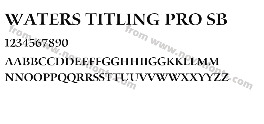 Waters Titling Pro SbPreview