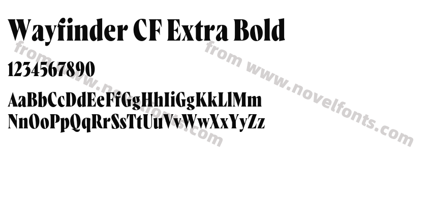 Wayfinder CF Extra BoldPreview