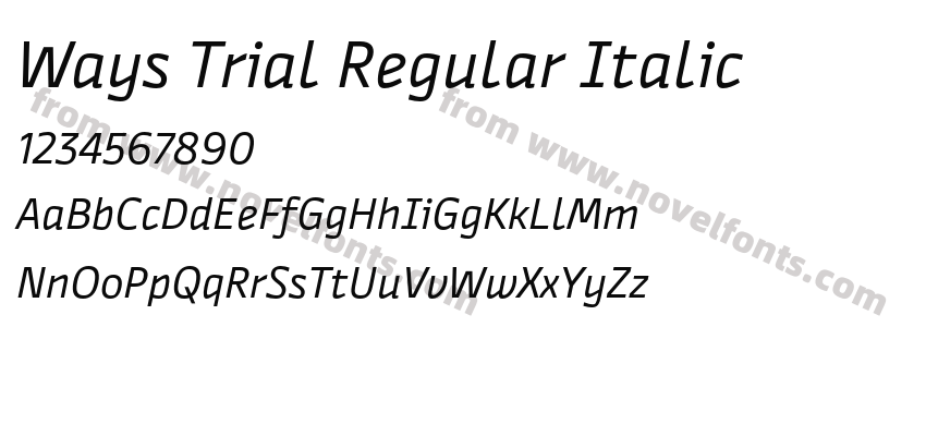 Ways Trial Regular ItalicPreview