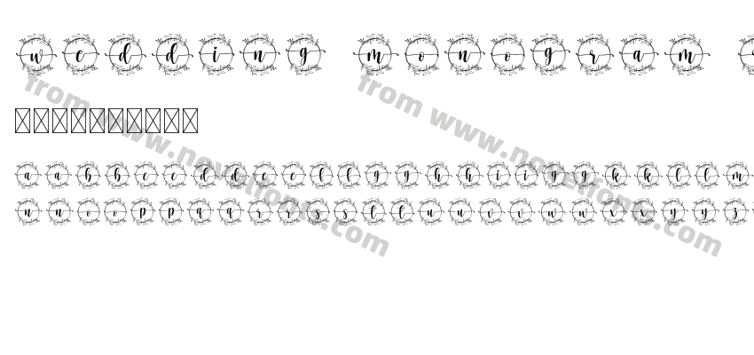 Wedding Monogram RegularPreview